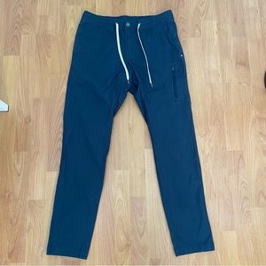 Vuori Men’s Blue Logo Drawstring Cargo Pants Size Medium